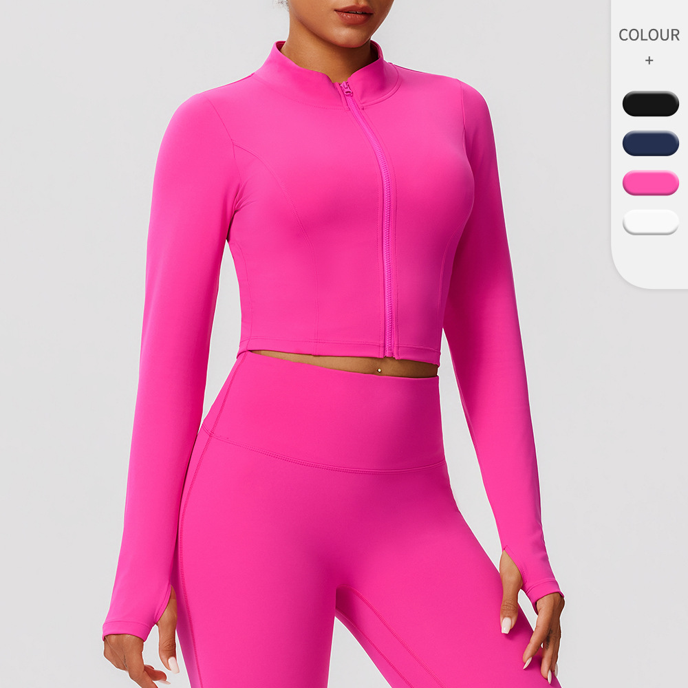 Yoga Fitness Jacket - Women's Slim Fit Quick Dry Zip