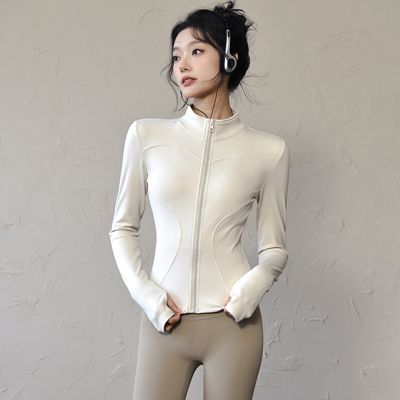 Yoga Fitness Yoga - Long Sleeve Sports Jacket Women Zip