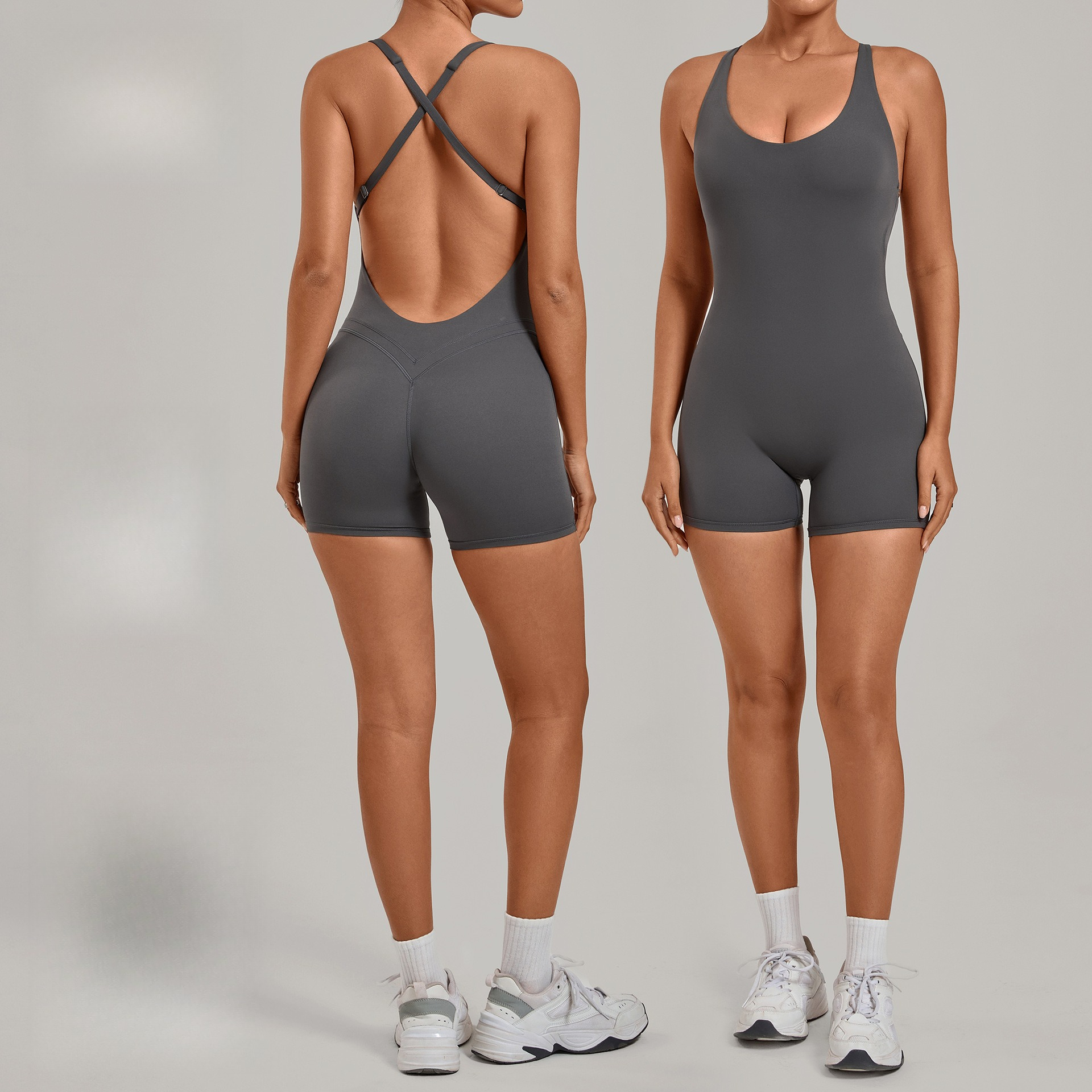 Backless Gym Bodysuits Set Sho – Yoga Overall Fitness Bewertung und Preis