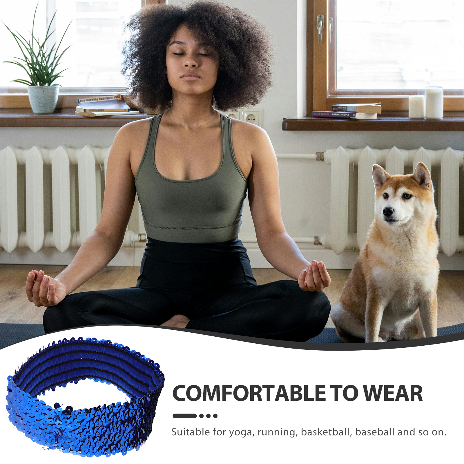 1Pcs Sequin Headband Elastic G – Yoga Fitness Photos Bewertung und Preis