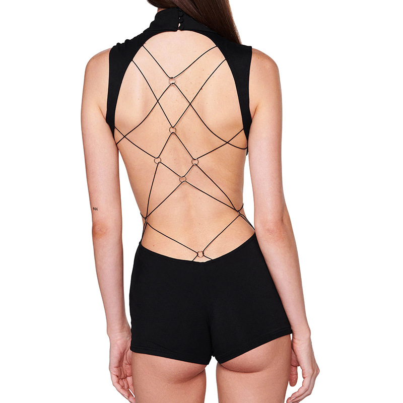 Sexy Hollowed Backless Gym Scr – Yoga Overall Fitness Bewertung und Preis