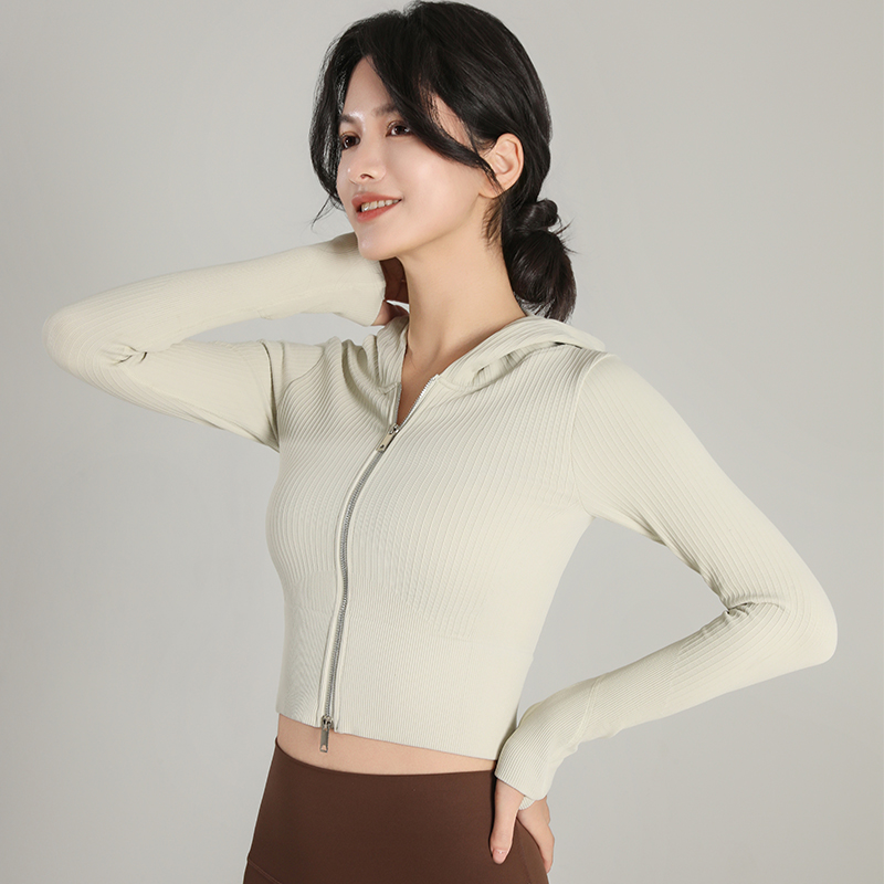 2024 New Hooded Tight Fitting  – Yoga Fitness Jacket Bewertung und Preis