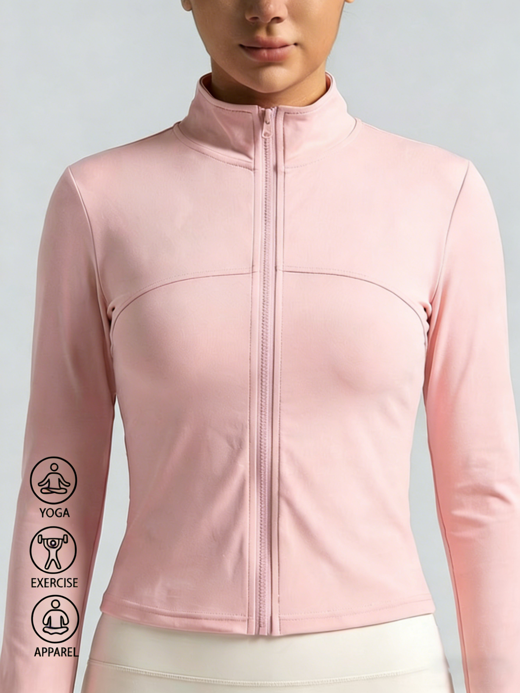 New Women Light pink Yoga Coat – Yoga Fitness Yoga Bewertung und Preis