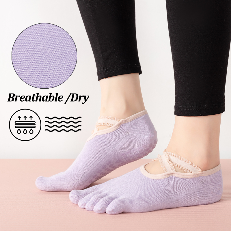 Ladies Non-Slip Pilates Socks  – Fitness Yoga Pilates Bewertung und Preis