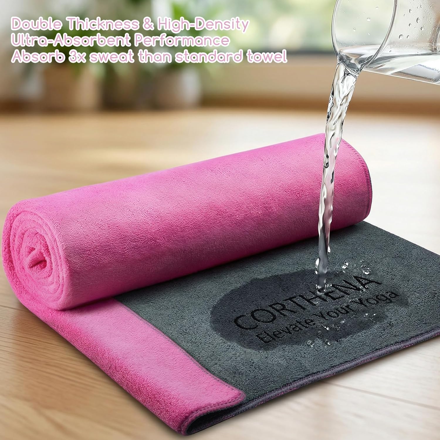 Yoga Mat Towel, Extra Thick 60 – Fitness Yoga Pilates Bewertung und Preis