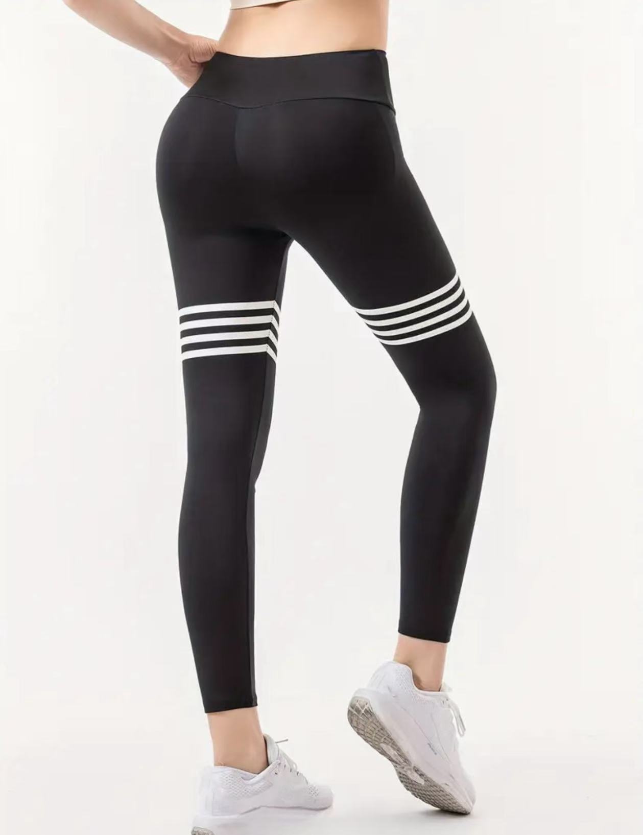 Letter Pattern High-Waisted Yo – Yoga Fitness Leggings Bewertung und Preis