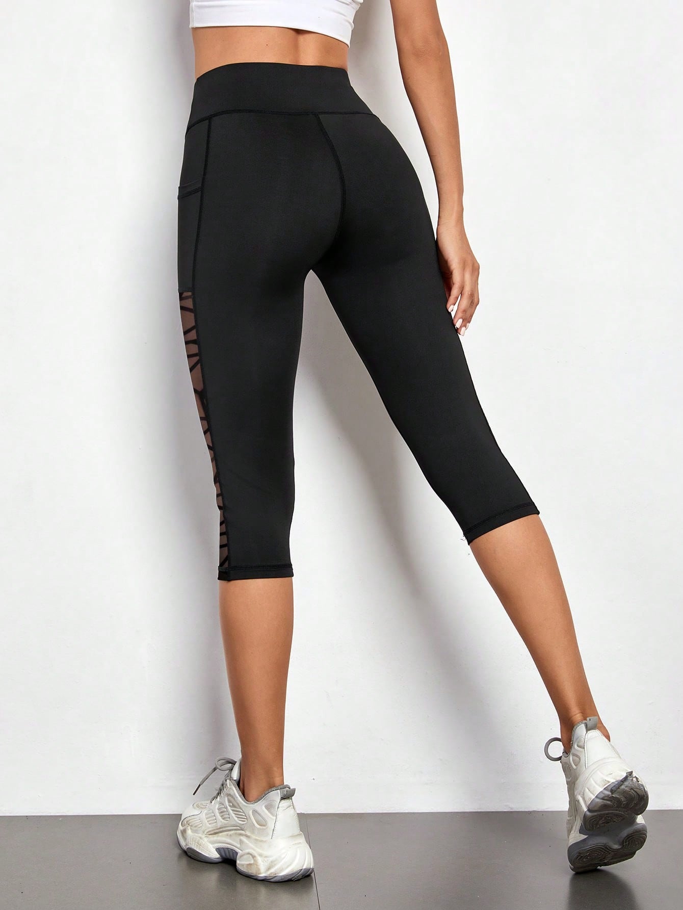 Women Geometric Mesh Yoga Pant – Yoga Fitness Leggings Bewertung und Preis