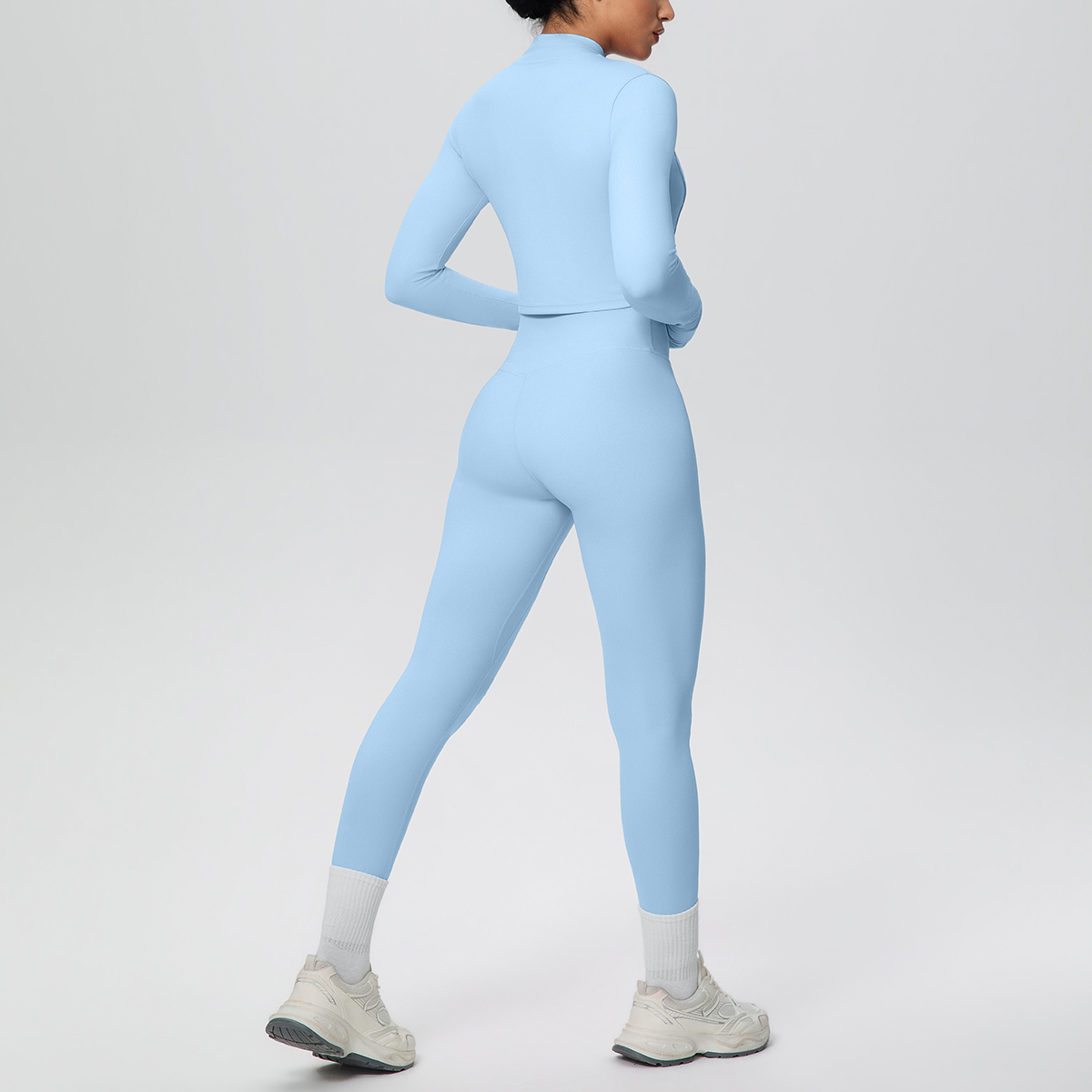 3PCS Solid Color Women Yoga Se – Yoga Fitness Jacket Bewertung und Preis