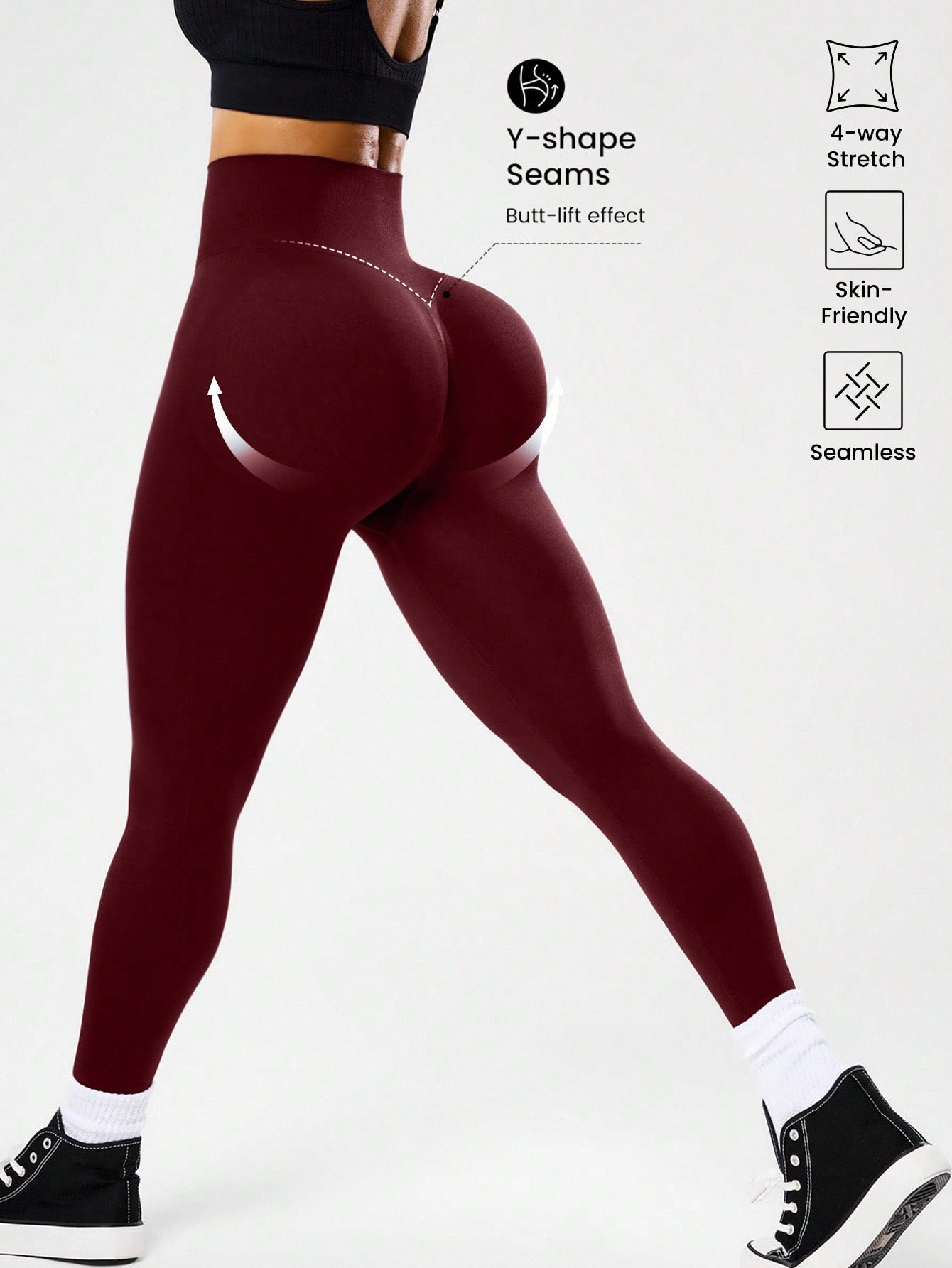 High-waisted seamless yoga leg – Yoga Fitness Leggings Bewertung und Preis